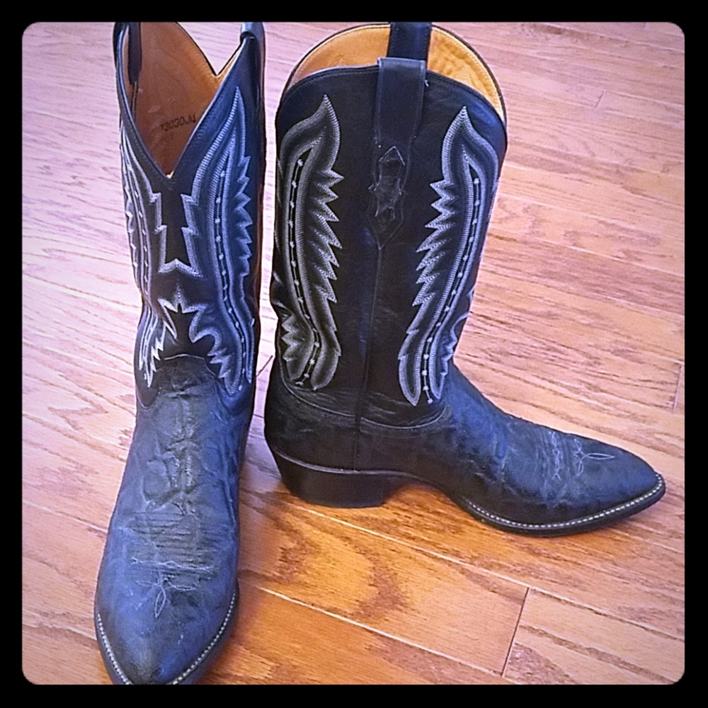 Lucchese shark cowboy boots